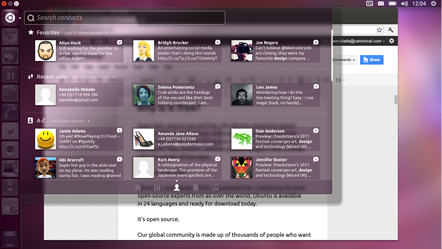 Ubuntu & Android Desktop (contacts)