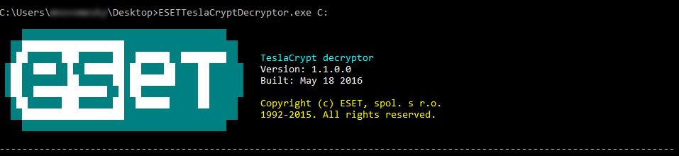 More information about "Εργαλείο αποκρυπτογράφησης από την ESET για  το Ransomware TeslaCrypt"