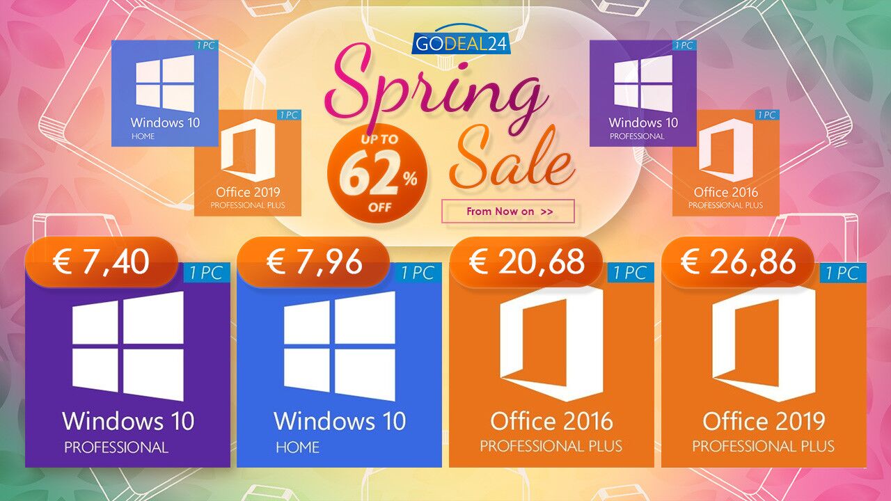 More information about "Spring Sales: Windows 10 keys από 7.40€ σε δυνατή προσφορά"
