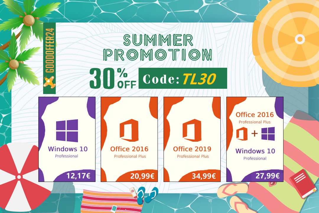 More information about "Καλοκαιρινές προσφορές: Windows 10 Pro από 12€, Office από 21€ και πολλά άλλα στο GoodOffer24!"