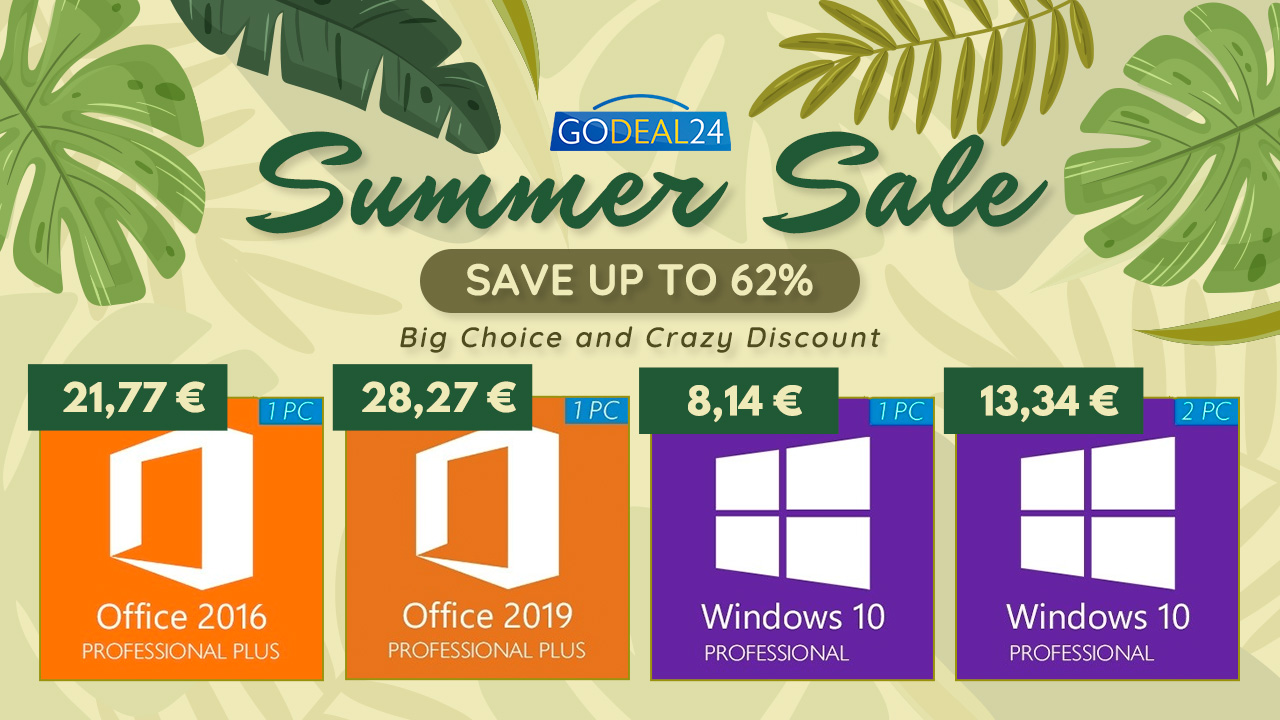 More information about "Το καλοκαίρι έρχεται με προσφορές σε Windows 10 keys από 6,67€!"