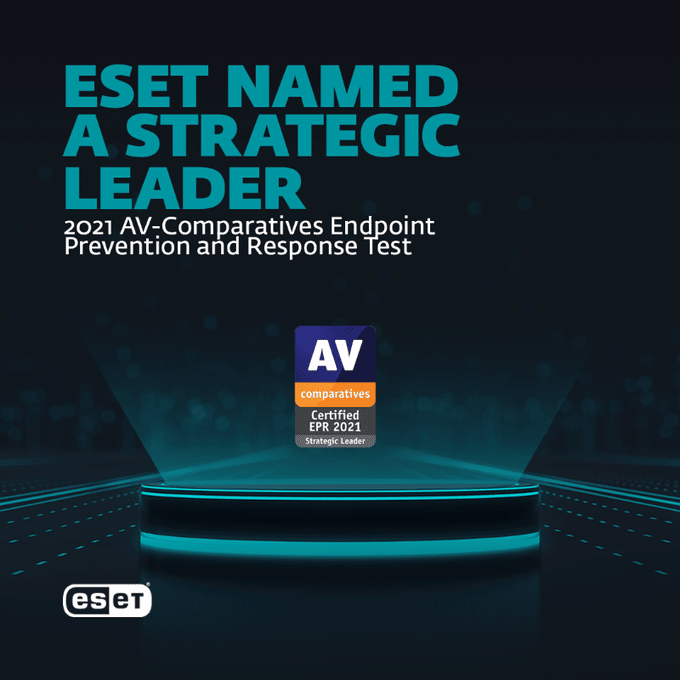 More information about "Δελτίο Τύπου: Η ESET ανακηρύχθηκε ‘Strategic Leader’ στις δοκιμές Endpoint Prevention and Response της AV-Comparatives για το 2021"