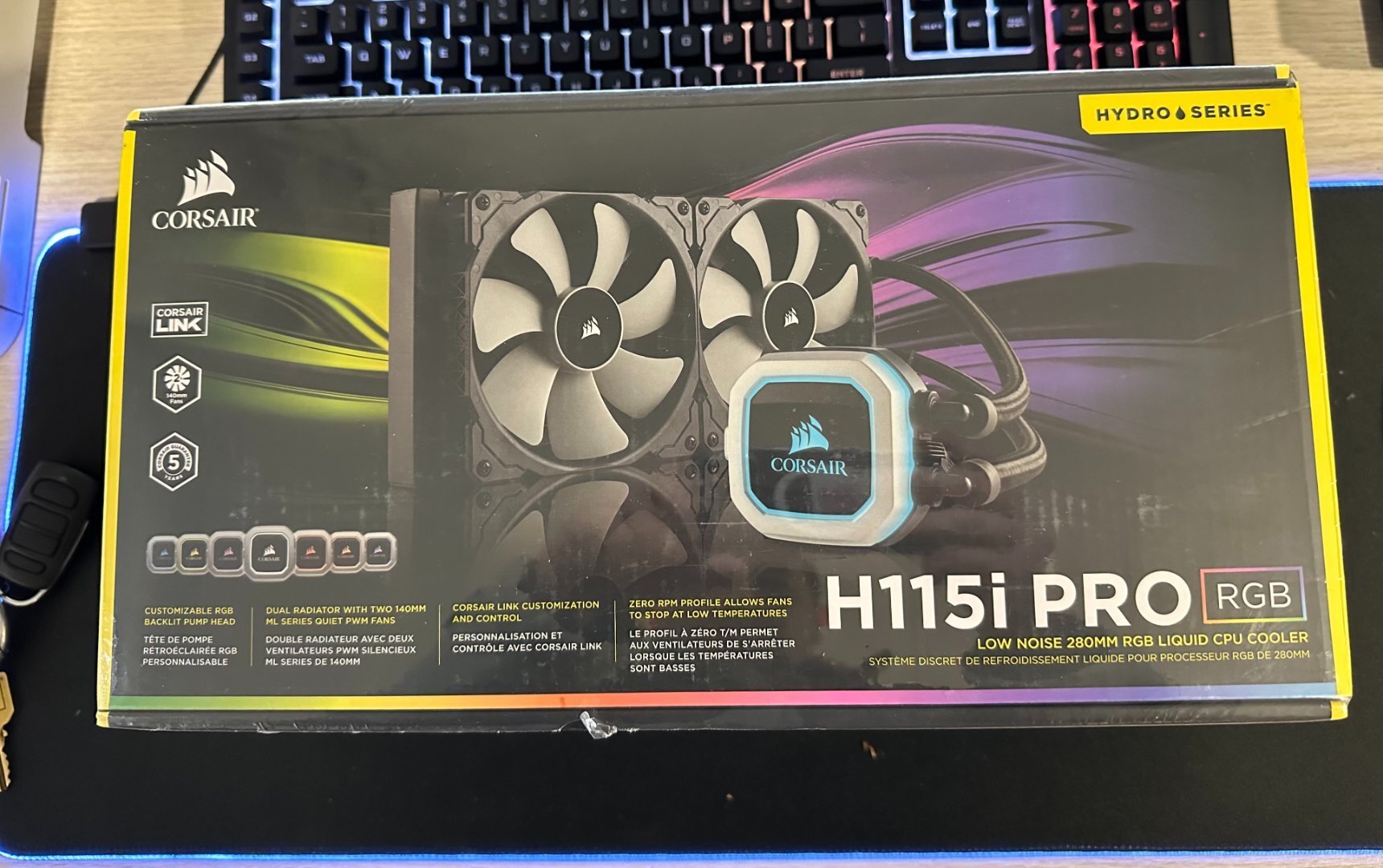 More information about "ΚΑΙΝΟΥΡΓΙΑ - ΑΜΕΤΑΧΕΙΡΙΣΤΗ Corsair H115i Pro RGB Υδρόψυξη Επεξεργαστή Διπλού Ανεμιστήρα 140mm"