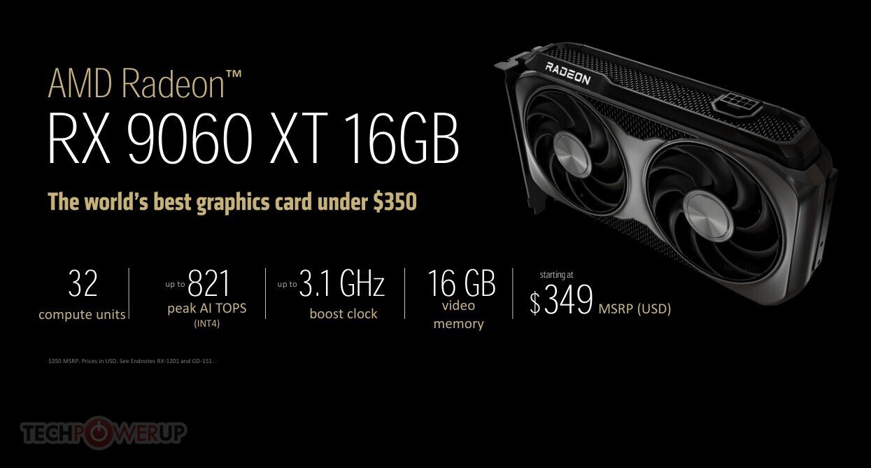 More information about "Radeon RX 9060 XT: Η AMD Χτυπά την Mid-Range Κατηγορία με 16GB, Ray Tracing και AI Ισχύ στα 821 TOPS"