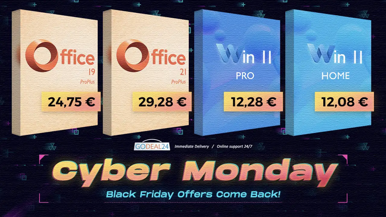 More information about "Godeal24 Cyber Monday Flash Sale – Τελευταία ευκαιρία για άδειες Windows & Office, από 12.28€"