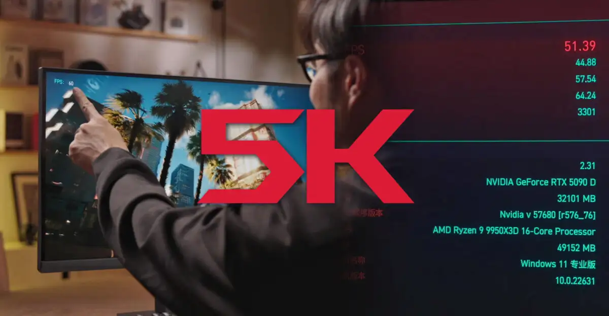 More information about "5K gaming: γιατί ακόμη και η RTX 5090D δεν κρατά σταθερά 60 fps στο Cyberpunk 2077"