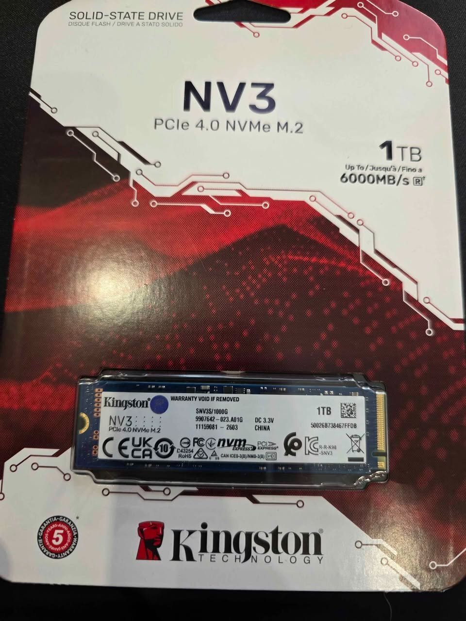 More information about "Kingston Nv3 1TB M.2 NVMe - ΣΦΡΑΓΙΣΜΕΝΟΣ"