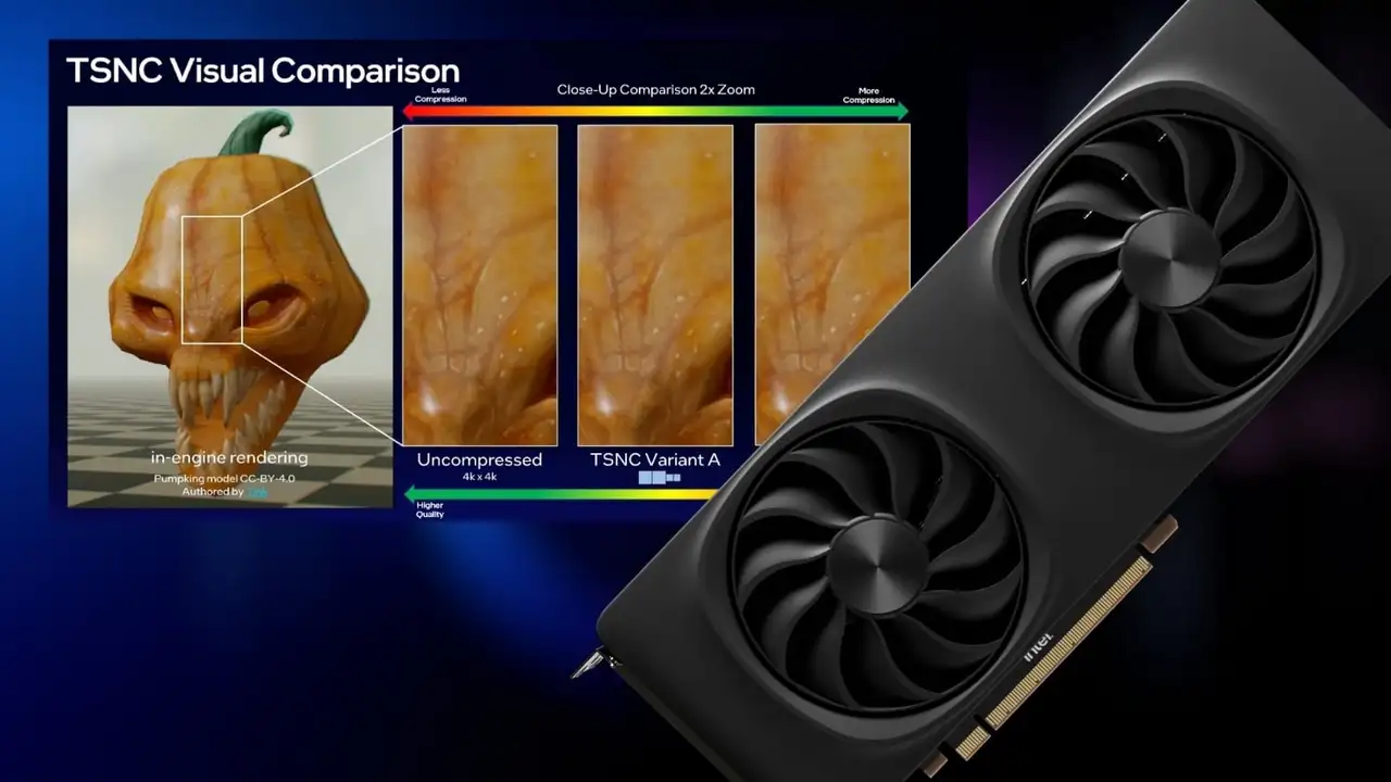 More information about "Η Intel παρουσιάζει την TSNC, νευρωνική συμπίεση υφών με έως 18 φορές μικρότερο μέγεθος"