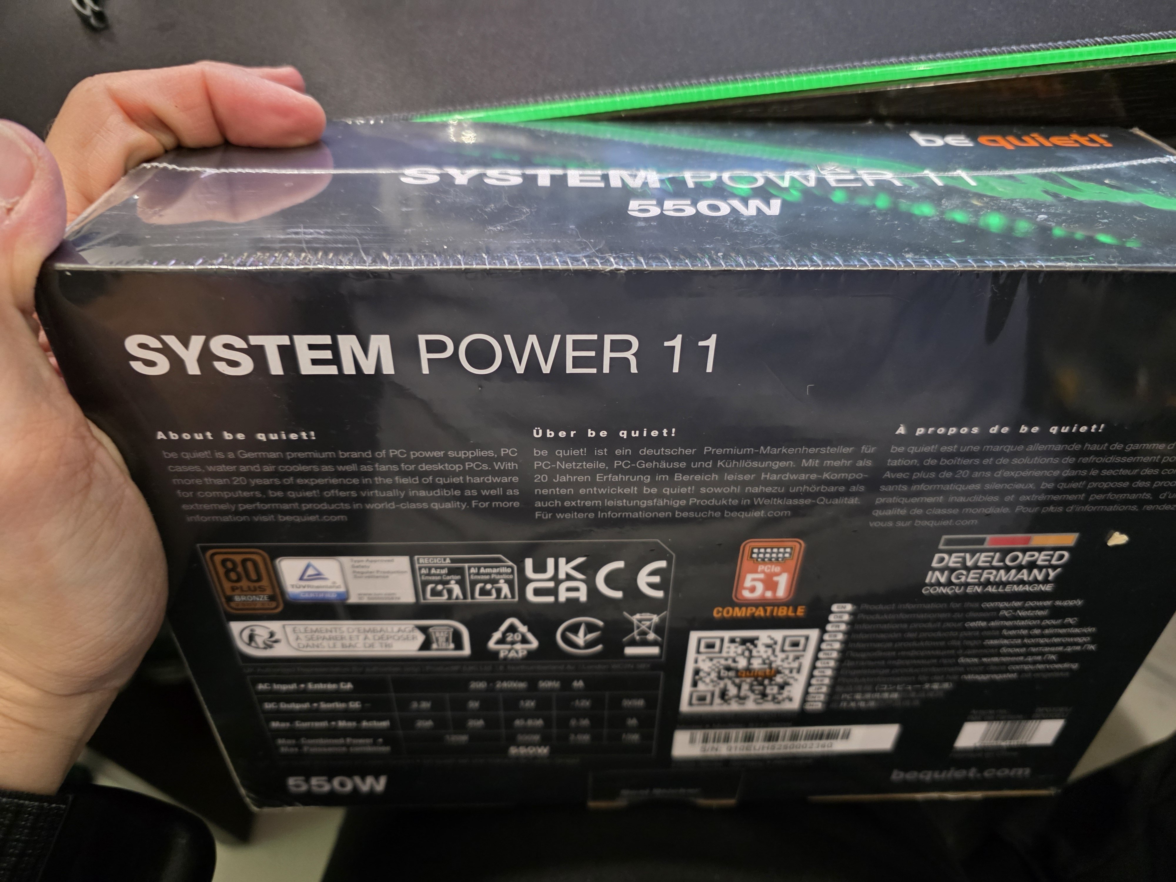 More information about "PSU - Be Quiet! System Power 11 550W"