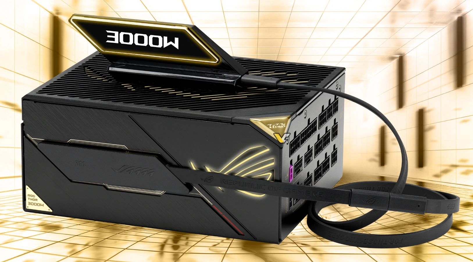 More information about "ASUS ROG Thor 3000W Titanium III Edition 20 στα €999: Τροφοδοτικό με τέσσερα ROG Equalizer καλώδια"