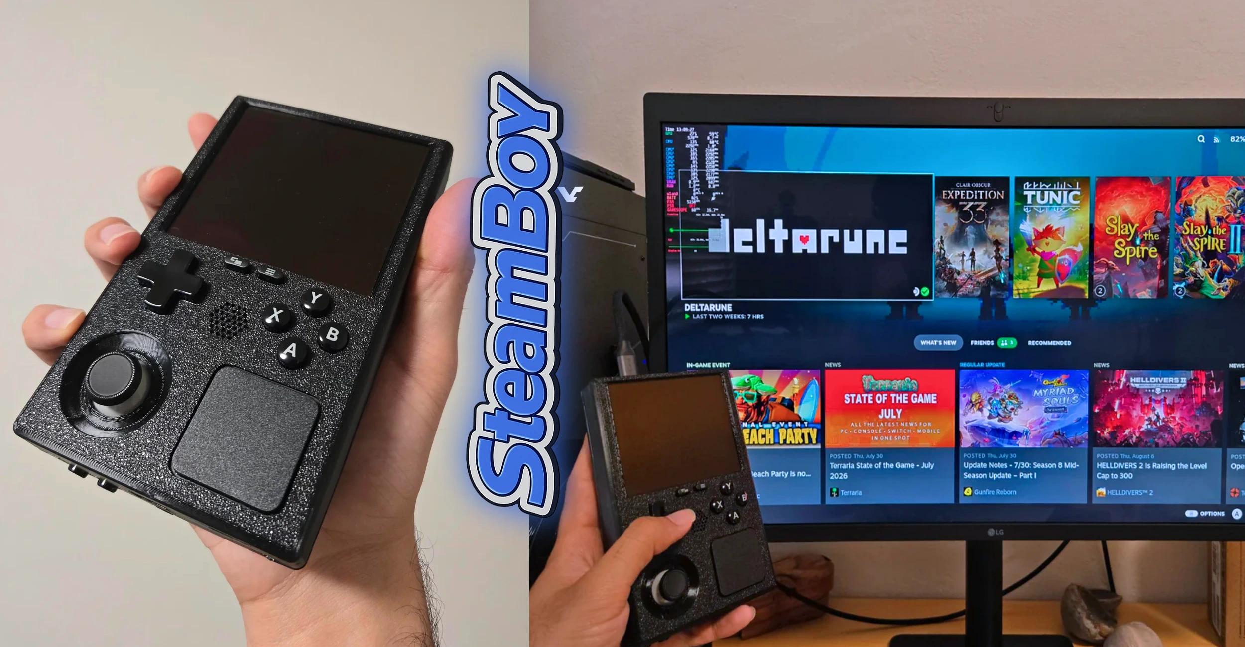 More information about "SteamBoy: Modder χώρεσε ένα Steam Deck σε κέλυφος μεγέθους Game Boy"