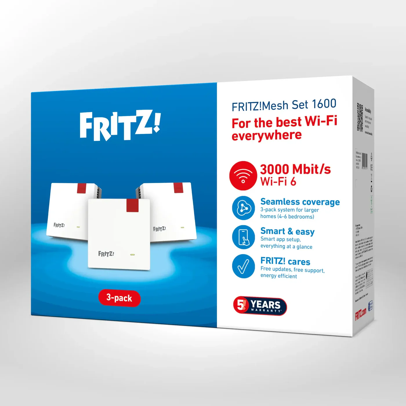 FRITZ! Mesh Set 1600 (3-pack), Wi-Fi 6 mesh set